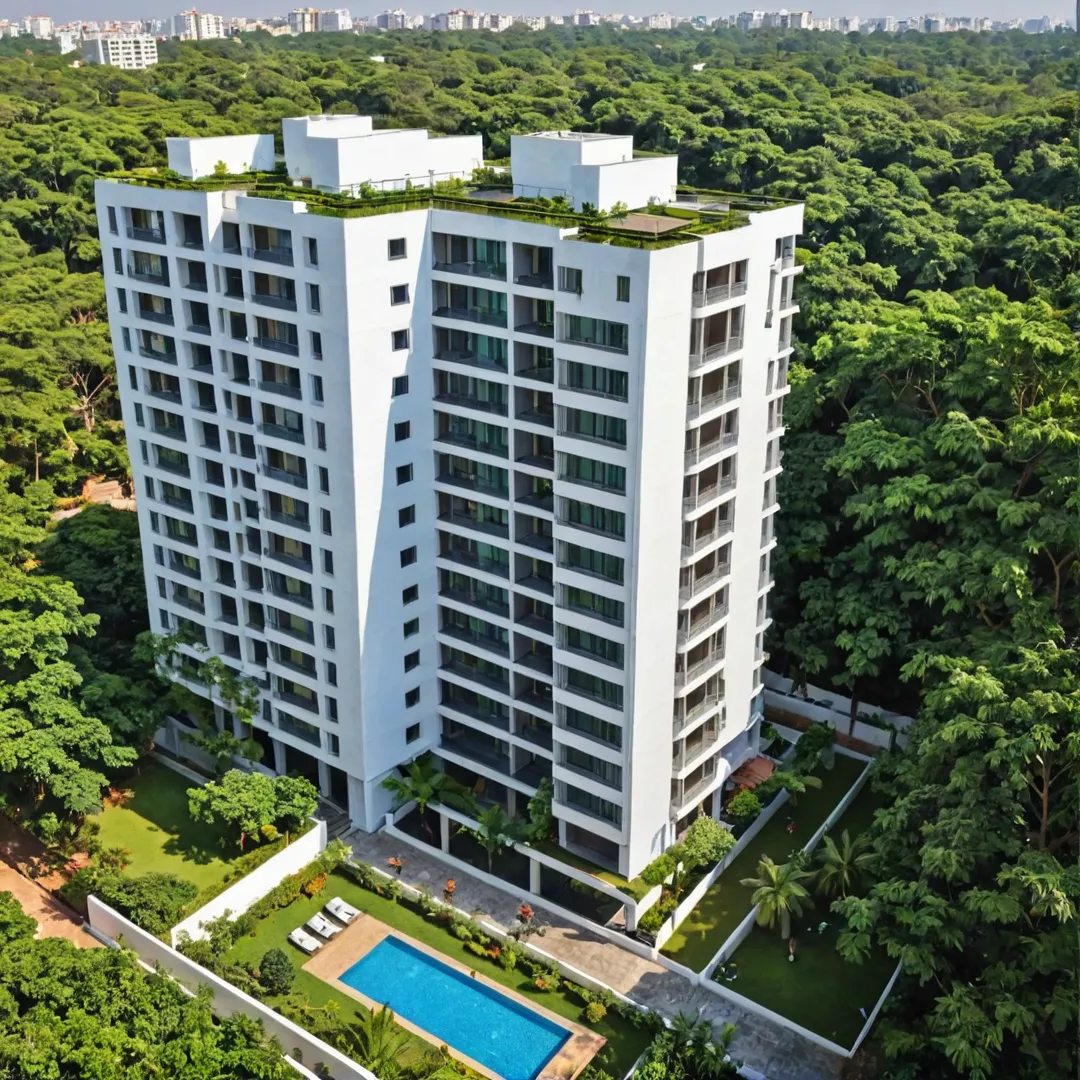 ibrant cityscape, Bangalore East, residential project, lush greenery, serene environment, open spaces, community living, convenience, connectivity, modern architecture, shared workspace, seamless integration, tranquility amidst bustle.