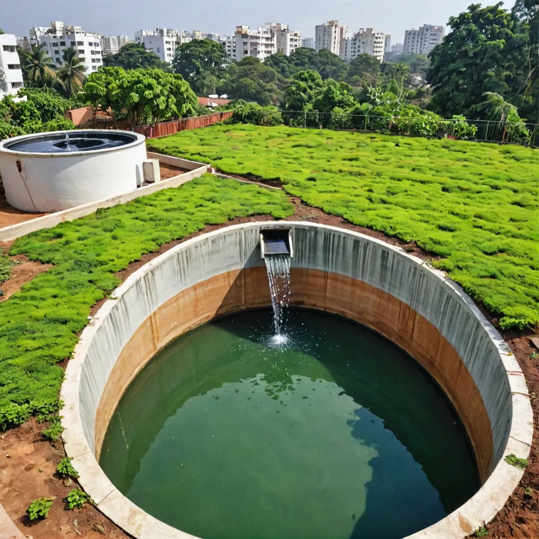 ater collection system, green roofs, underground tanks, eco-friendly, sustainable living, rainwater harvesting, urban farming, Bangalore