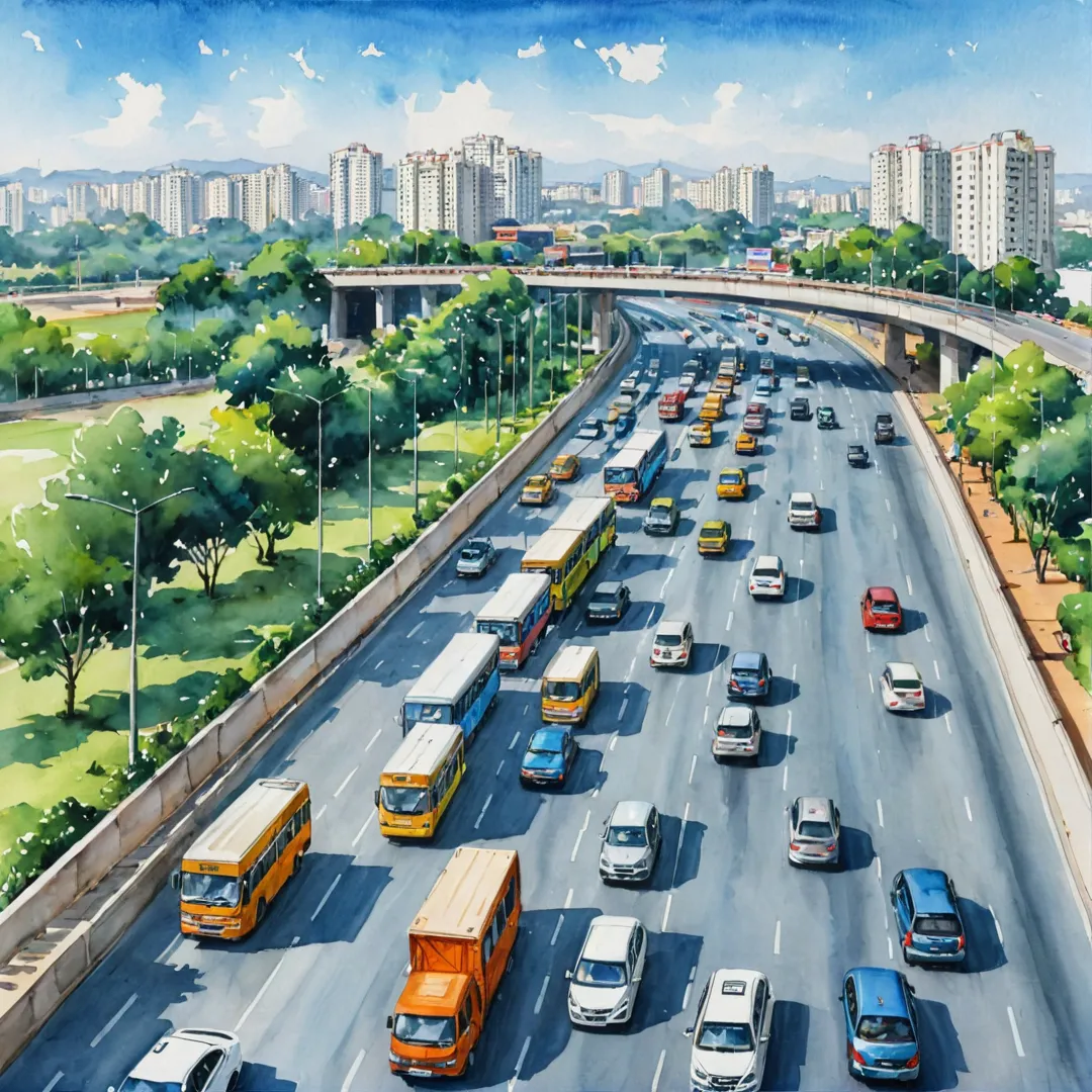 ommuting infrastructure, easy access, modern transportation network, STRR, Bangalore East, Satellite Town Ring Road, travel convenience, comfortable living, key areas, nightlife, Bangalore-Chennai Expressway, highway connectivity, reduced travel time, urban lifestyle, Indian cityscape.