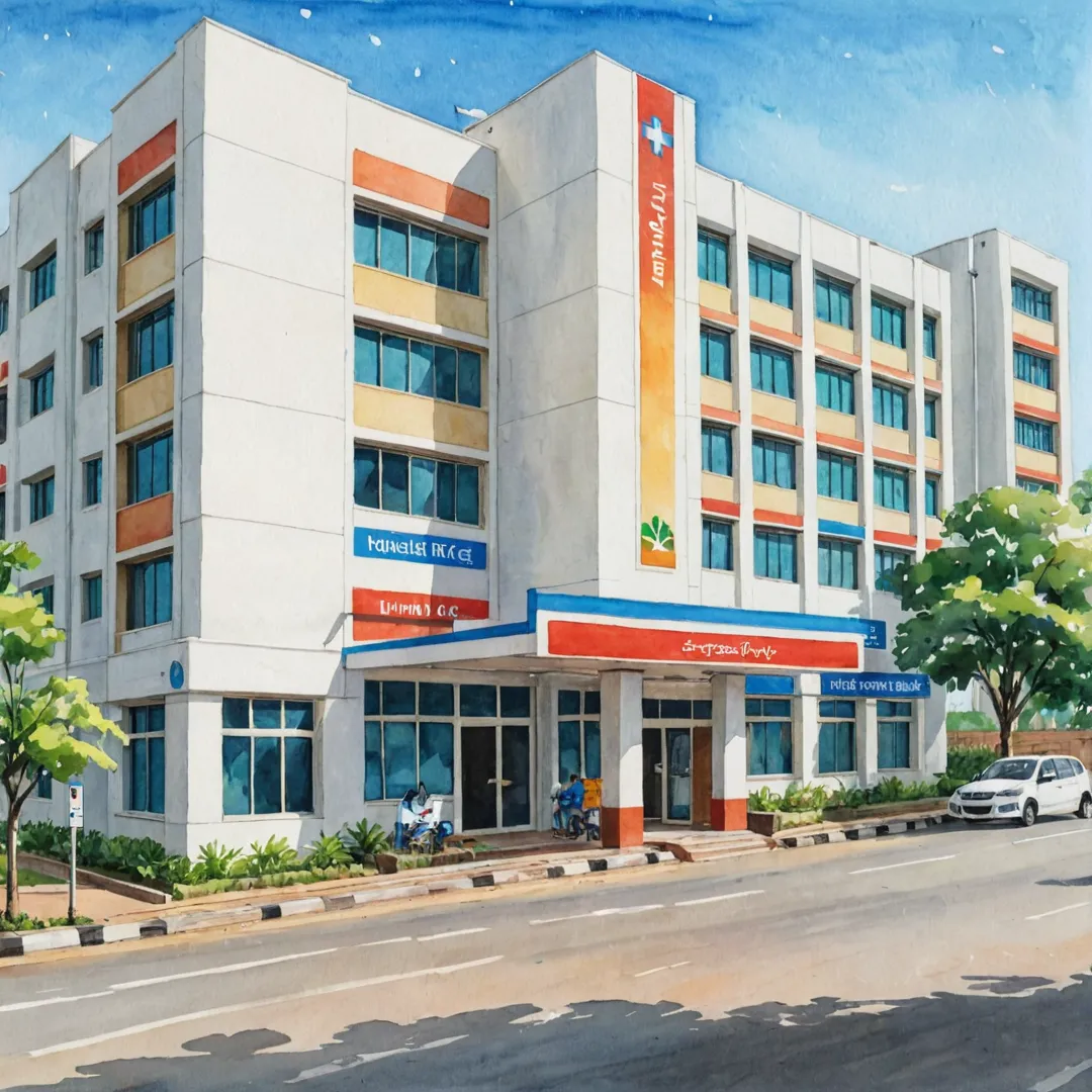 edical facility, hospital exterior, healthcare access, ambulance, emergency room, whitefield bangalore, clinic, polyclinic, doctor, nurse, patient, road signage, traffic light, public transportation, well-being, community support