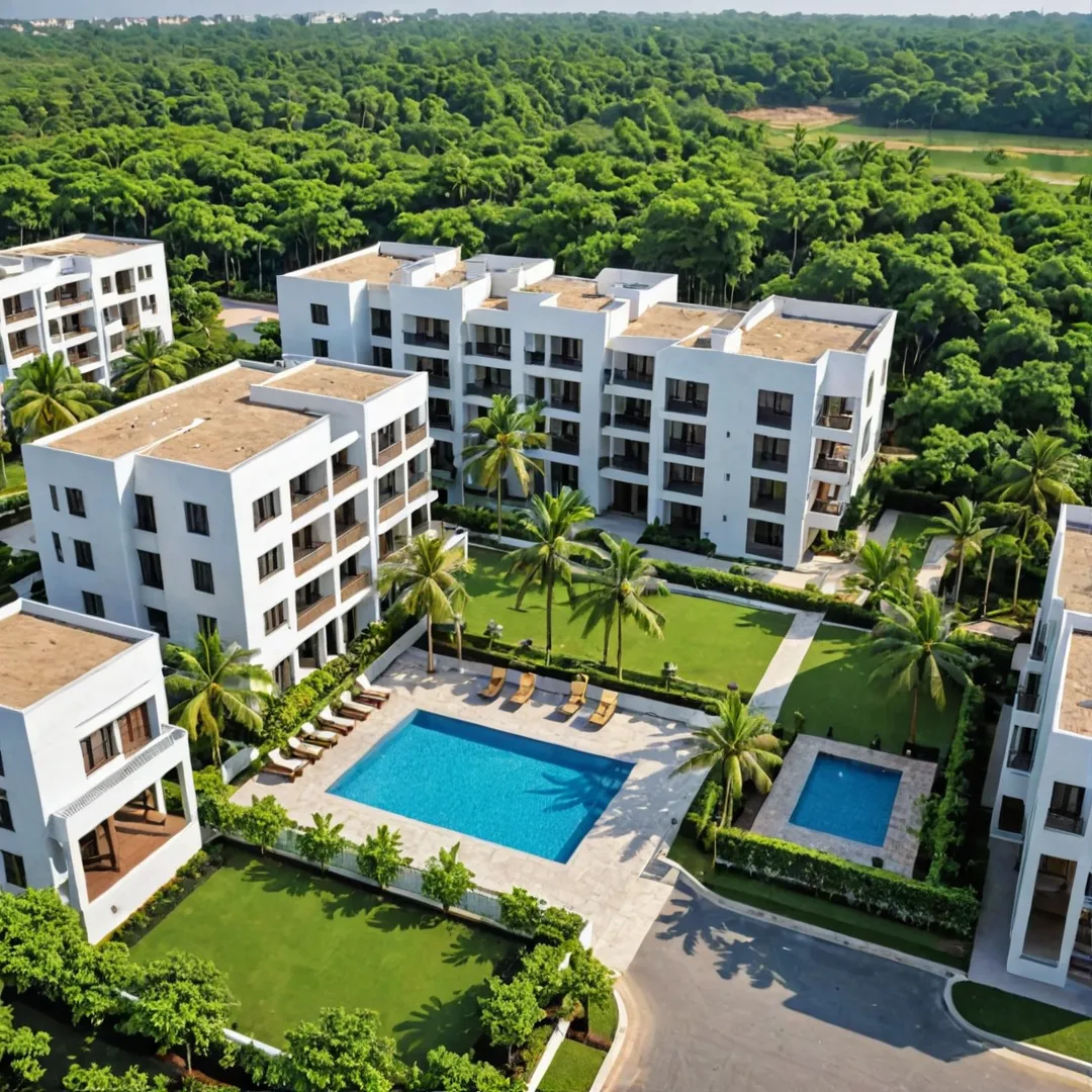 eautifully designed residential community with lush greenery and modern amenities.
