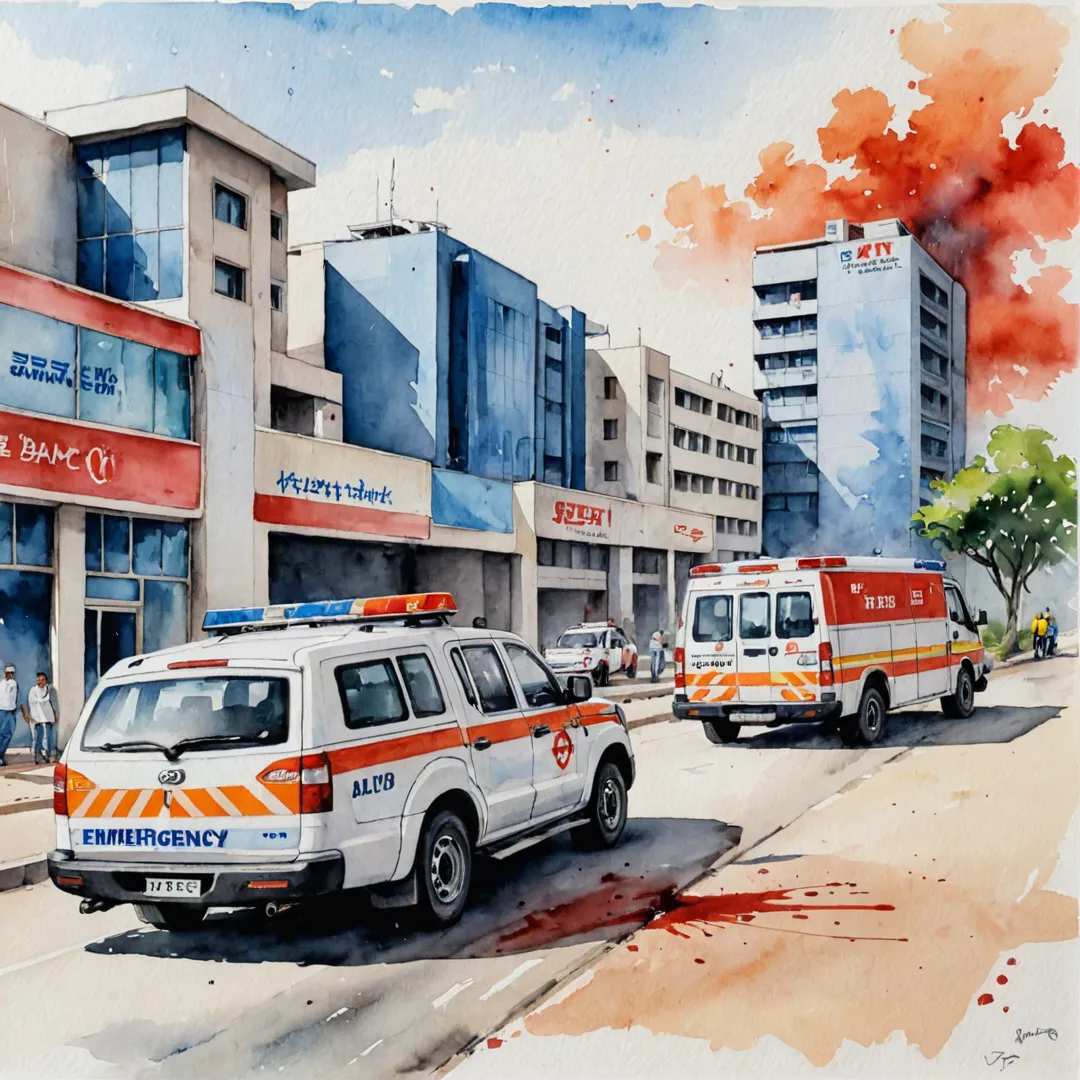 rompt: Emergency services near Alita, hospitals, clinics, ambulances, medical staff, blood bank