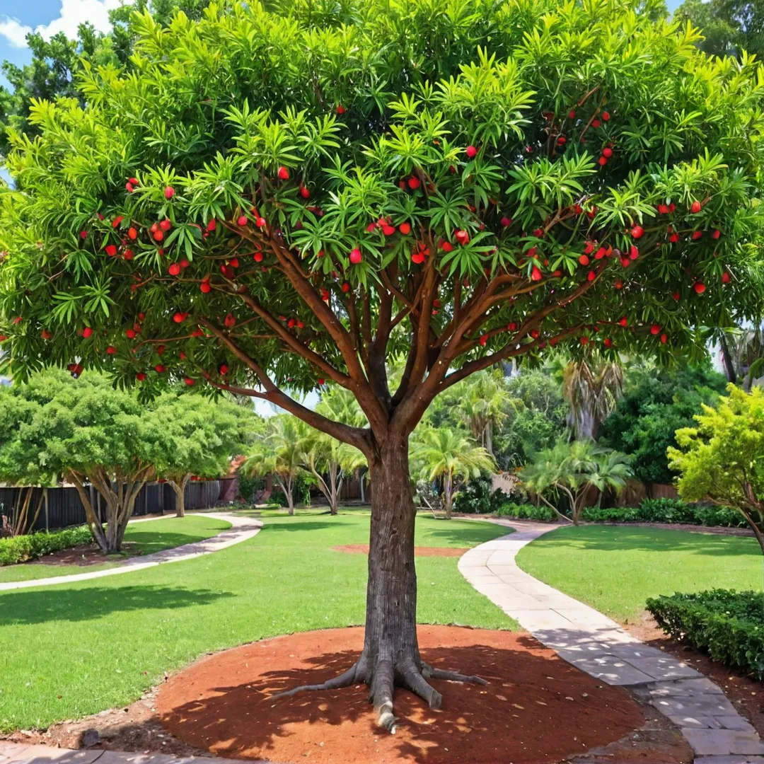 Alita's Verdant Vistas Fostered by Nutrient-Rich Red Soil