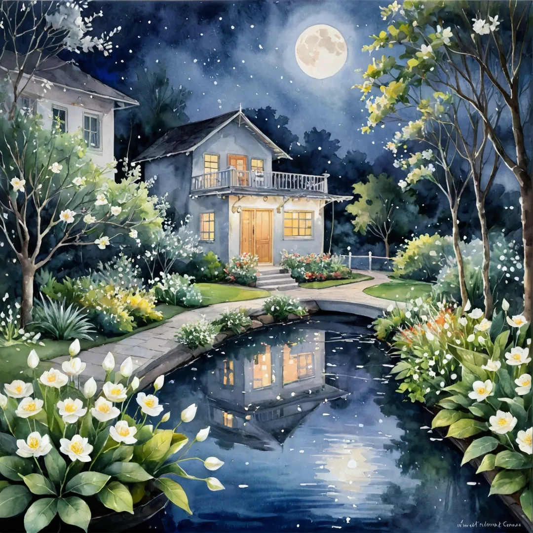 Moonlight Magic: Romantic and Reflective Moon Gardens in Urban Spaces