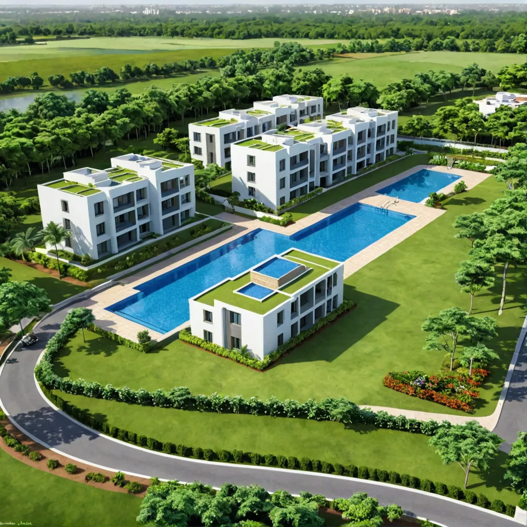 ated community, luxury homes, green landscape, modern architecture, Bangalore East, India, STRRPA approval, master plan