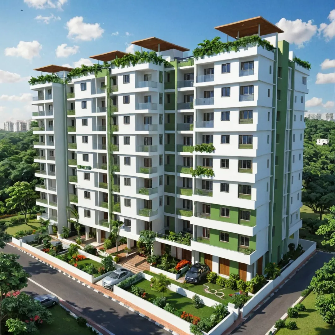 eautifully designed residential complex, Alita, with lush greenery and modern architecture, peacefully nestled in the heart of Kacharakanahalli.