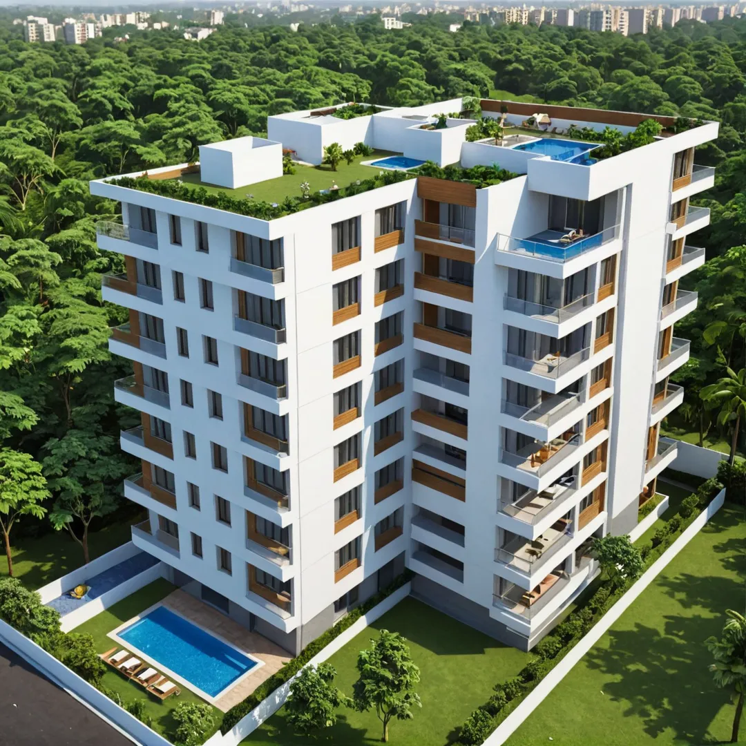 igh detailed architectural rendering of Alita, residential complex in Bangalore East, showcasing its modern design and amenities. The image highlights the project's legal compliance and approvals from authorities such as BDA, BBMP, KSPCB, and RERA registration. It features a serene environment with lush greenery and clear skies, reflecting the project's commitment to quality living.