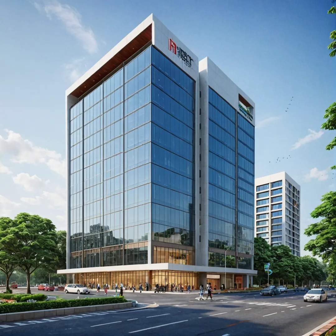 ffice space rendering, modern architecture, commercial building, work environment, high rise towers, well-lit offices, Bangalore skyline, HM Tech Park, prime location, Whitefield locality, WiFi connectivity, secure premises, video door security, fire safety measures, 24/7 power supply, water supply, escalators, lifts, security personnel, parking area, amenities nearby, shopping malls, restaurants, hospitals, ITPL Metro station, NEC Technologies, Prestige Forum Mall, Inorbit Mall, Kempegowda International Airport, Whitefield Railway Station, professional atmosphere