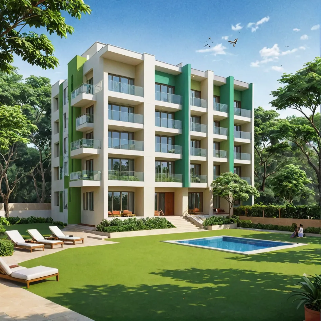 ealthy living environment, vibrant colors, outdoor activities, fitness center, yoga studio, green spaces, natural beauty, relaxation, open areas, modern design, community, well-being, connectivity, nature lovers, urban lifestyle, serenity, work-life balance, active lifestyle, Bangalore East, Kacharakanahalli.