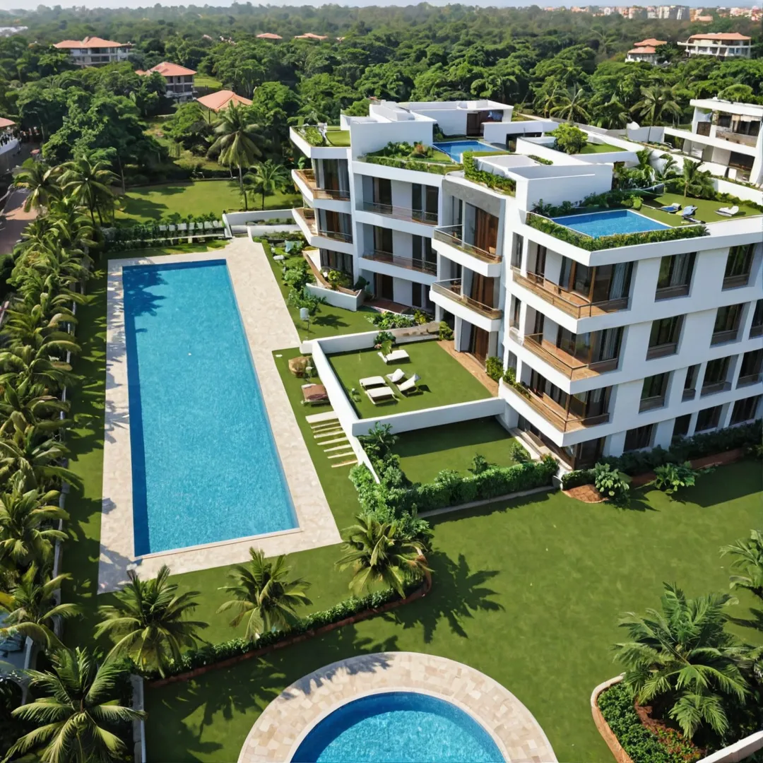 ender of Alita, luxurious residential project, Bangalore East, India, featuring modern architecture and design, blending with nature, expansive open areas, green spaces, community amenities, swimming pool, badminton courts, clubhouse, prime location, world-class infrastructure, beautiful landscaping.