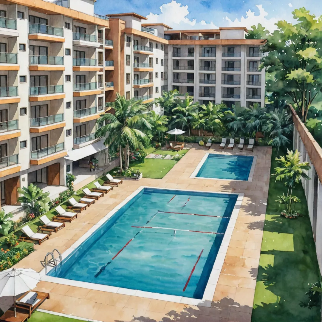 ibrant, community, modern, comfortable, sustainable, urban, living, outdoor, space, connection, peace, tranquility, natural beauty, open areas, amenities, swimming pool, badminton courts, workspace lounge, convenience, functionality, doorstep