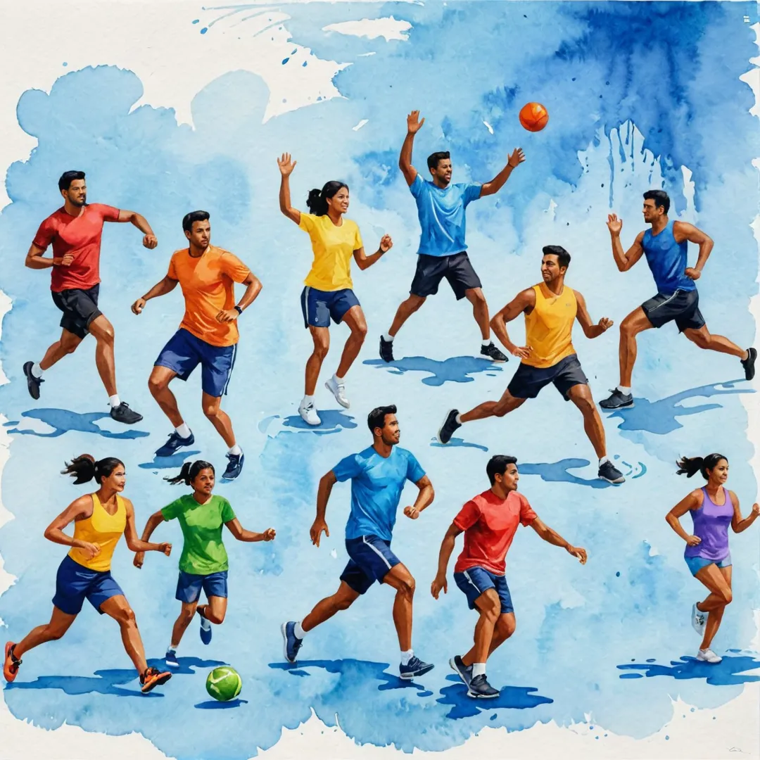 eople playing sports together, unity, community, shared goals, diverse interests, active lifestyle, healthy living, gated community, outdoor activities, social interaction, teamwork, friendly competition, fitness journey